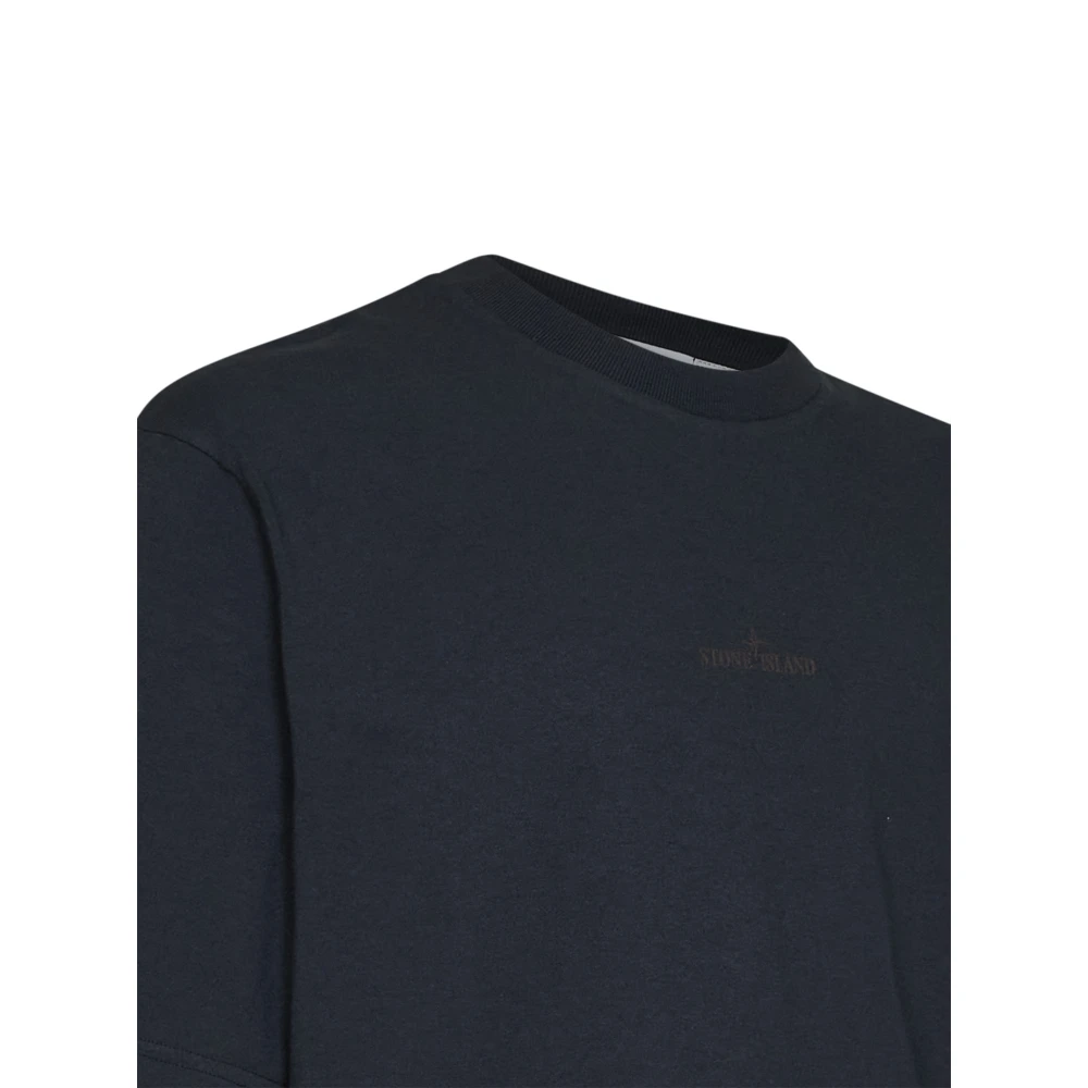 Stone Island Men's Branded T-Shirt in Navy Size XL - Image 3