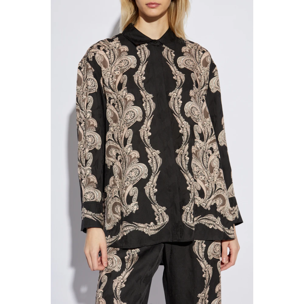 AllSaints Bernie Blouse Black Dames