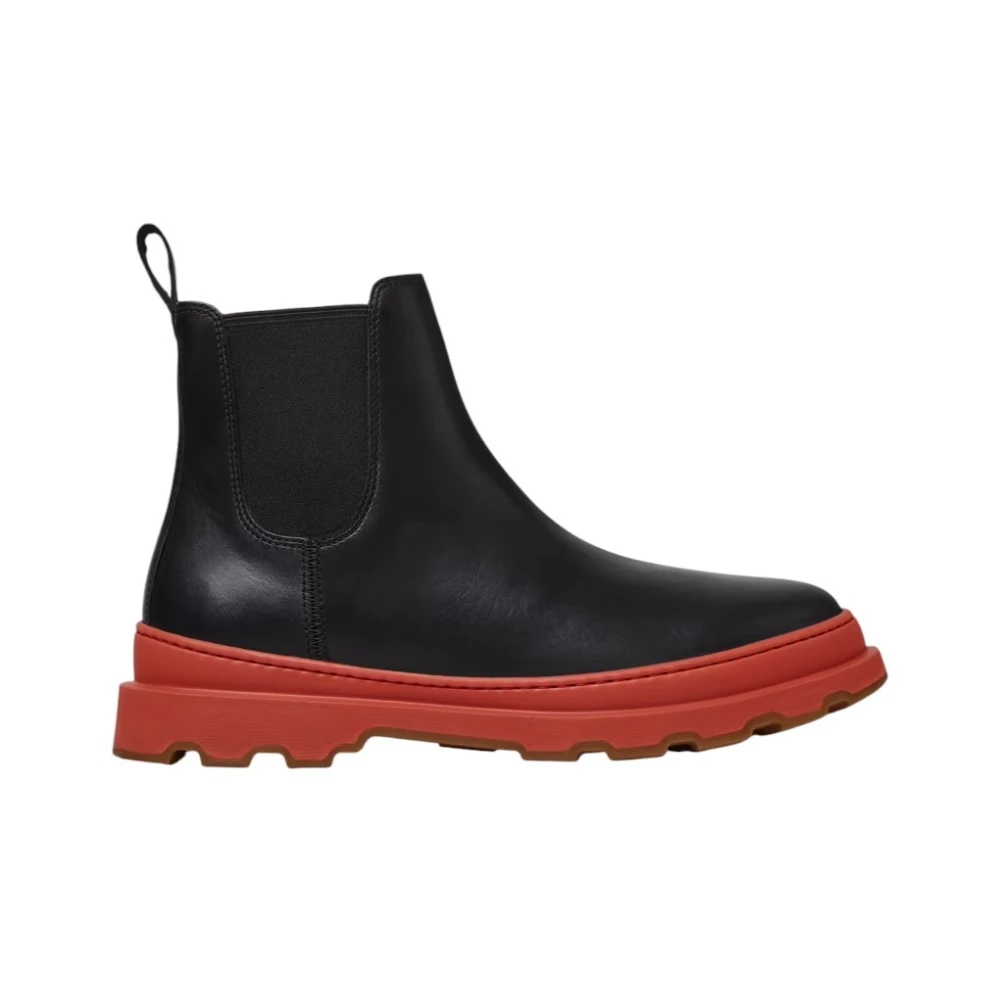 Camper, Schoenen , Heren, Zwart, 44 EU, Leer, Brutus+ Chelsea Boots
