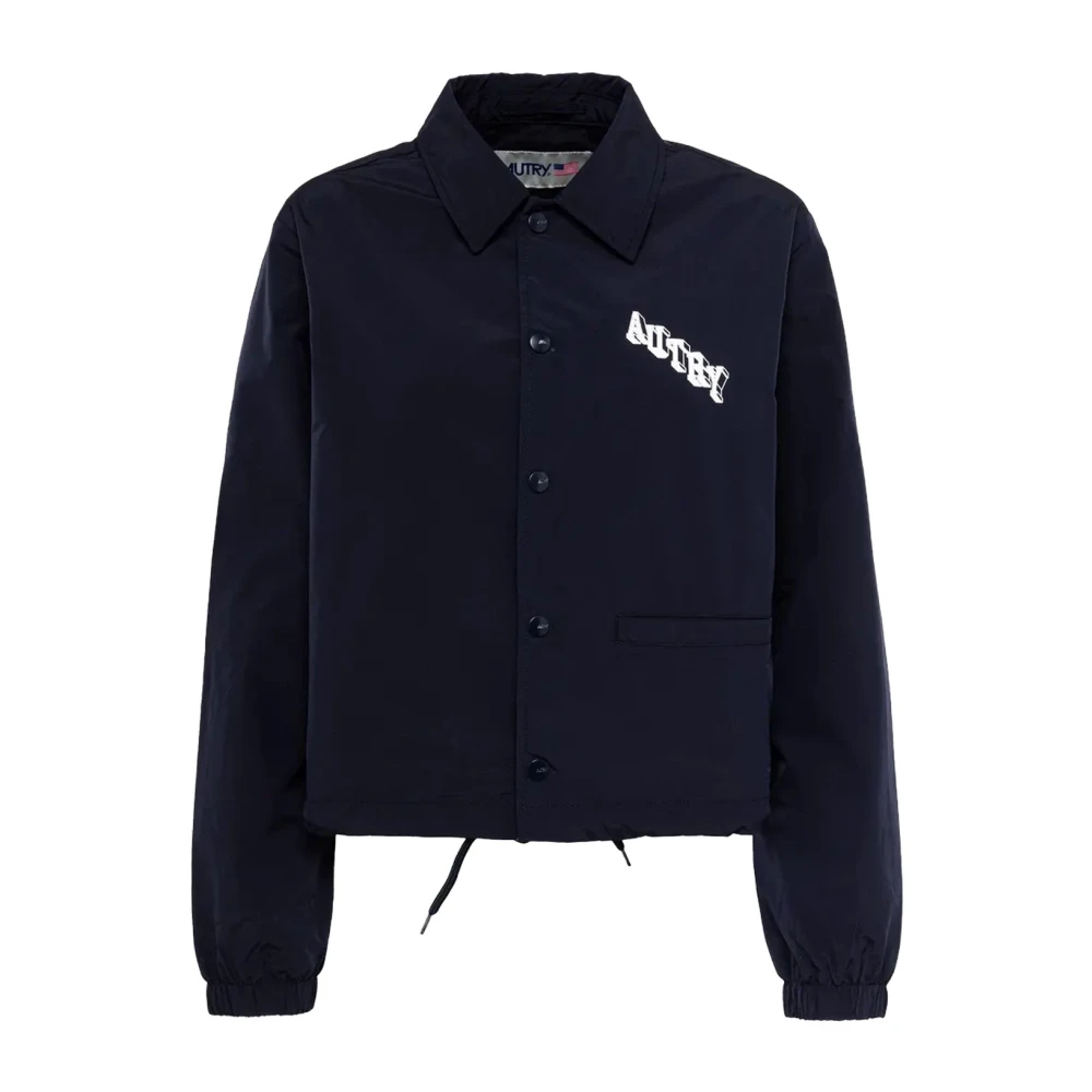 Autry Women's Blue Windbreaker Jacket - Light Jackets - Xs - Jackets