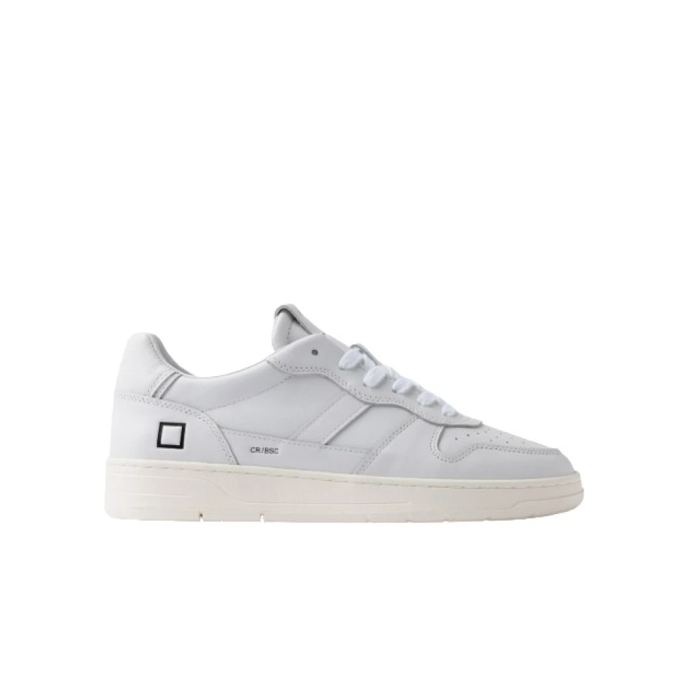 D.a.t.e. Men's White Sneakers, 9 Uk, Trainers Court 2.0 Basic