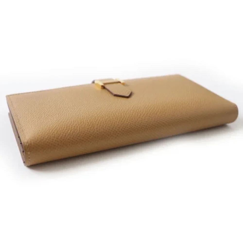 Hermès Vintage Pre-owned Leather wallets Brown Dames