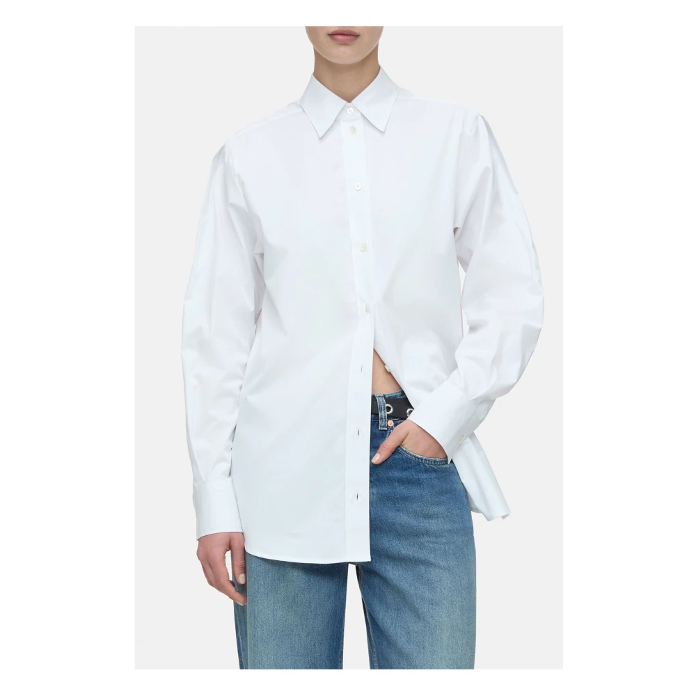 closed Aansluitende Blouse White Dames