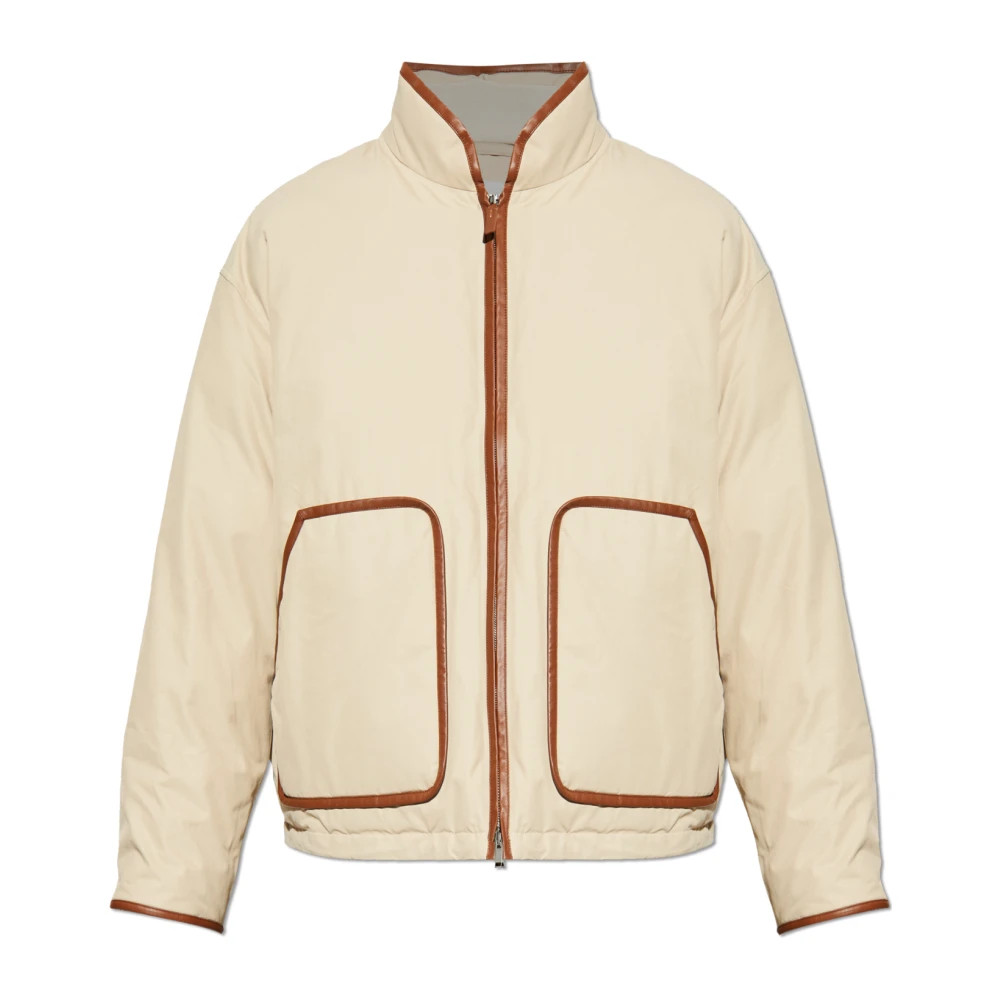 Tod's Uomo Beige - Piumino Con Collo Alla Coreana - Jackets - M