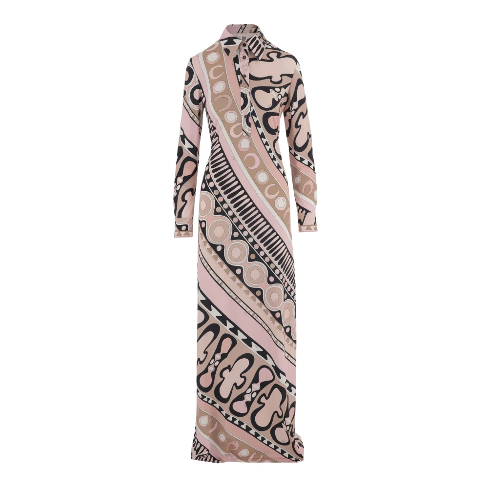 Pucci Donna Multicolor - Long Stretch Viscose Dress - Dresses - E -L