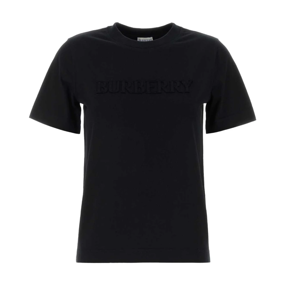 Burberry Women's Black T-Shirt With Logo - T-Shirts - M - Tops