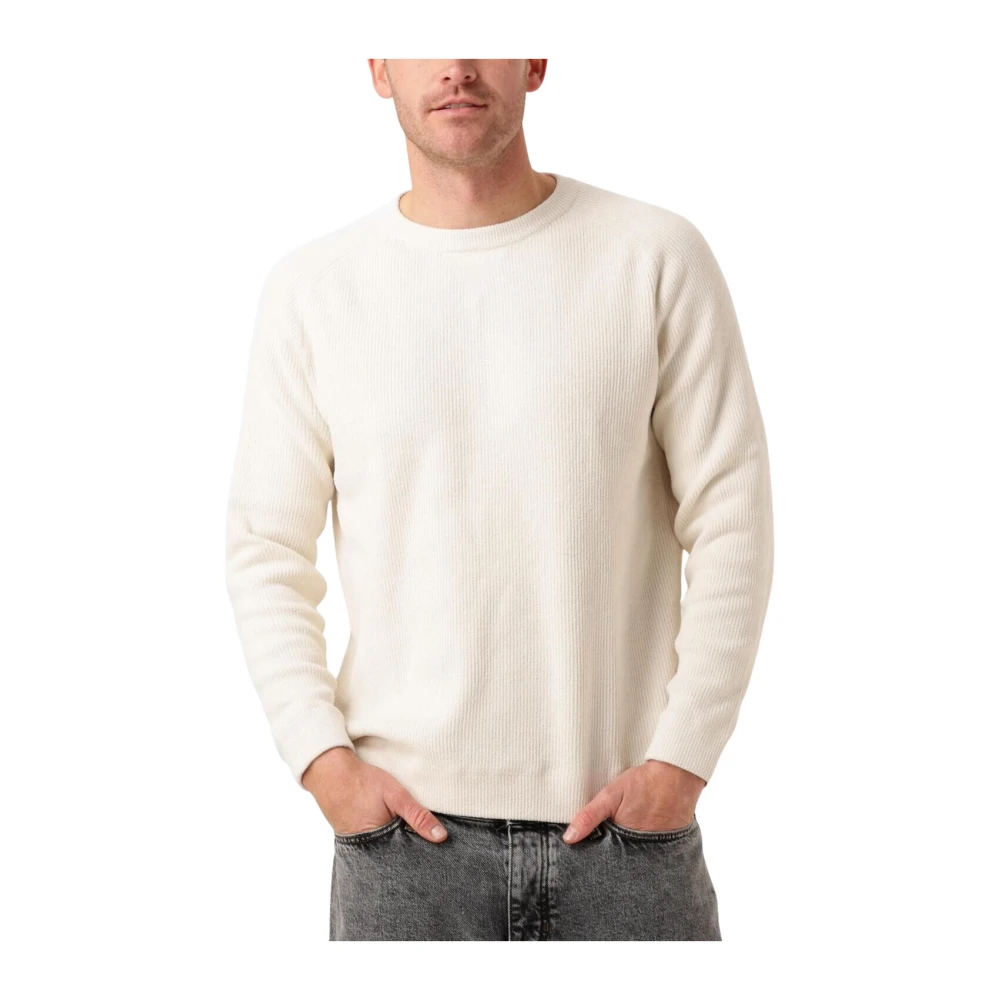 Dstrezzed Njord Crew Witte Trui Beige Heren