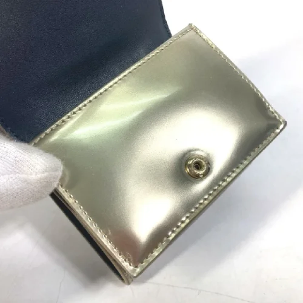 Dior Vintage Pre-owned Leather wallets Yellow Dames