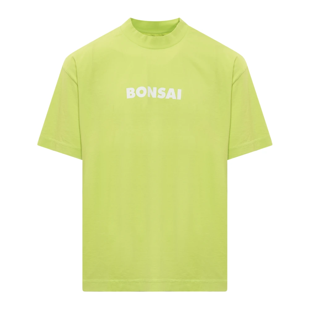 Bonsai Logo Crew Neck T-Shirt Green Heren