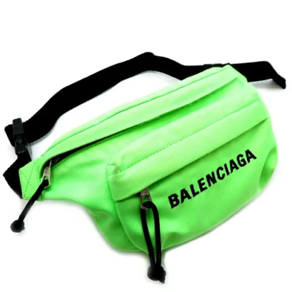 Balenciaga Vintage Pre-owned Canvas crossbody-bags Green Heren