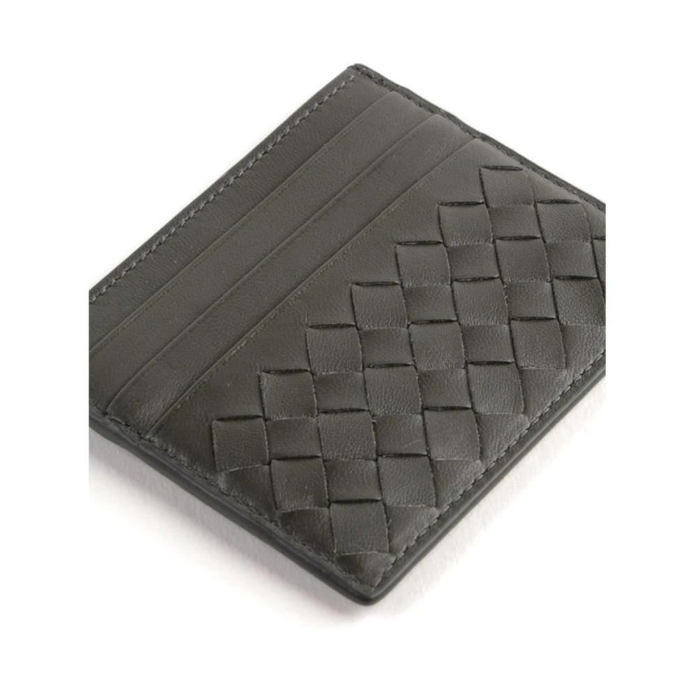 Bottega Veneta Intrecciato Kaarthouder voor Mannen Gray Heren