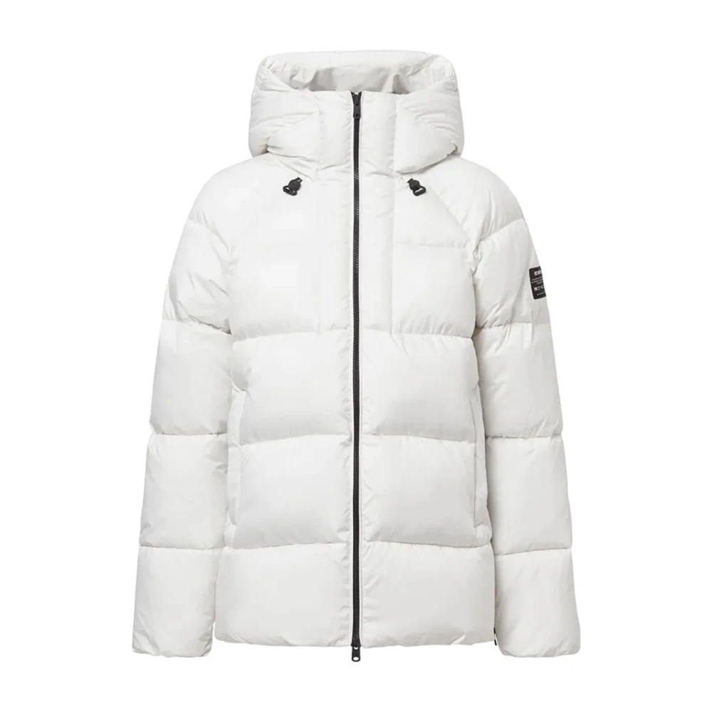 Ecoalf Witte Textiel Dames Puffer Jas White Dames