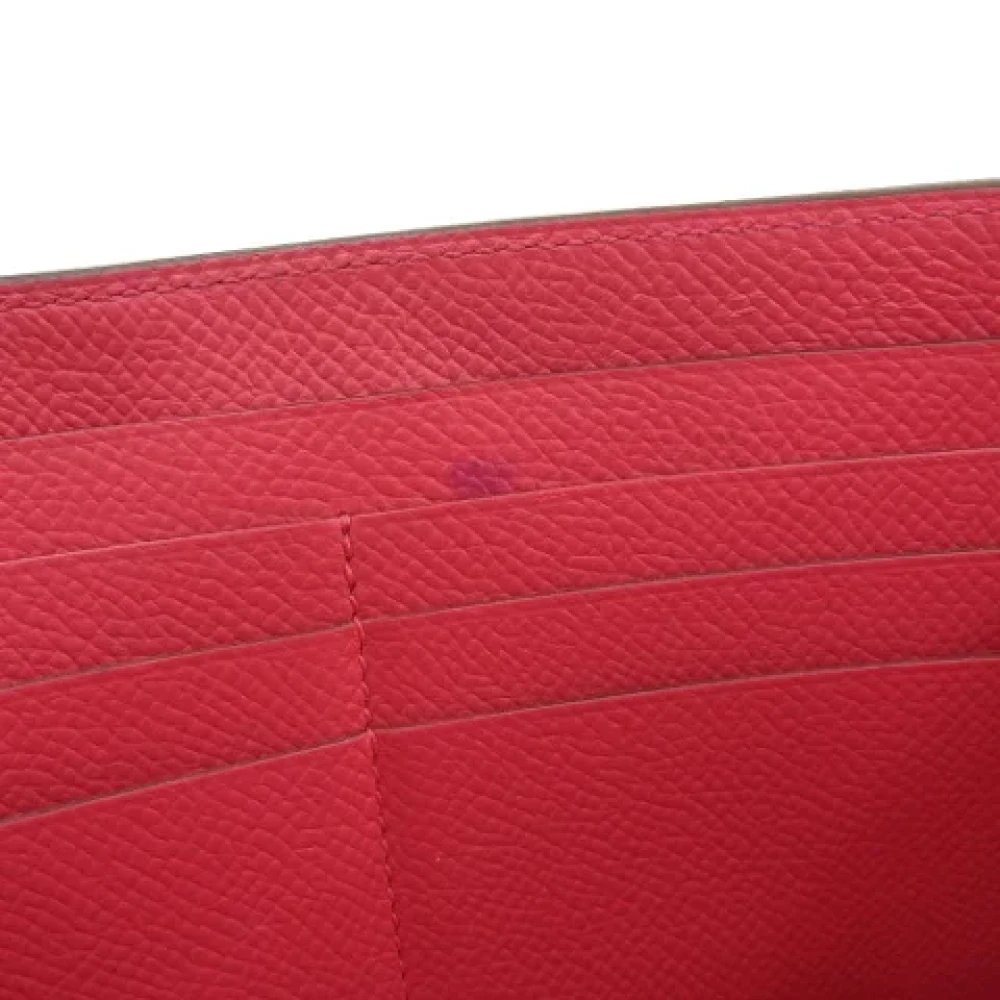 Hermès Vintage Pre-owned Leather wallets Pink Dames