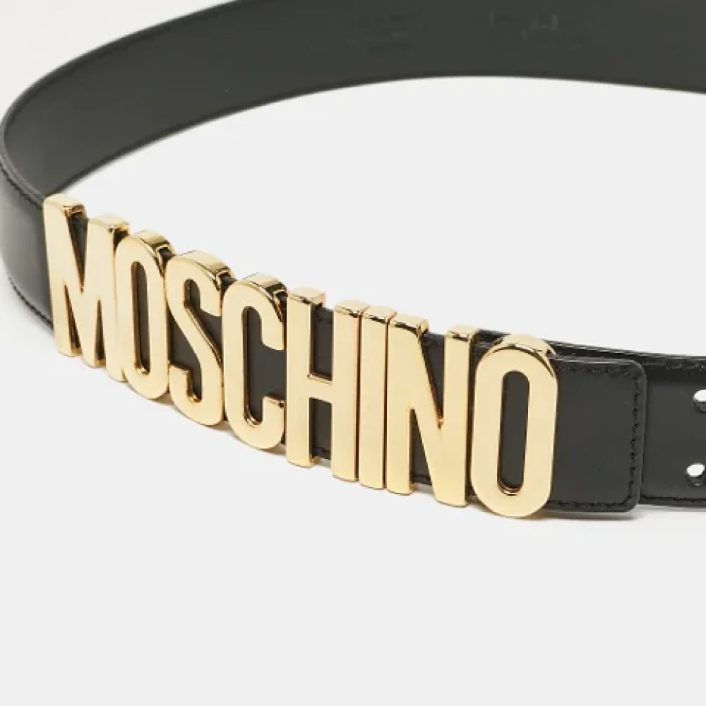 Moschino Pre-Owned Pre-owned Leather belts Black Dames