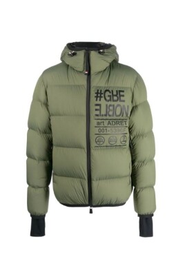 veste-matelassee-verte-avec-impression-slogan