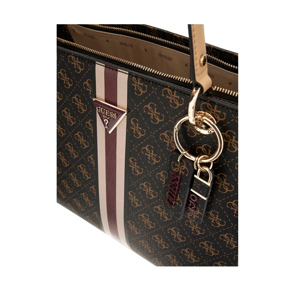 Guess Bruine Shopper Tas met Multifunctionele Zakken Brown Dames