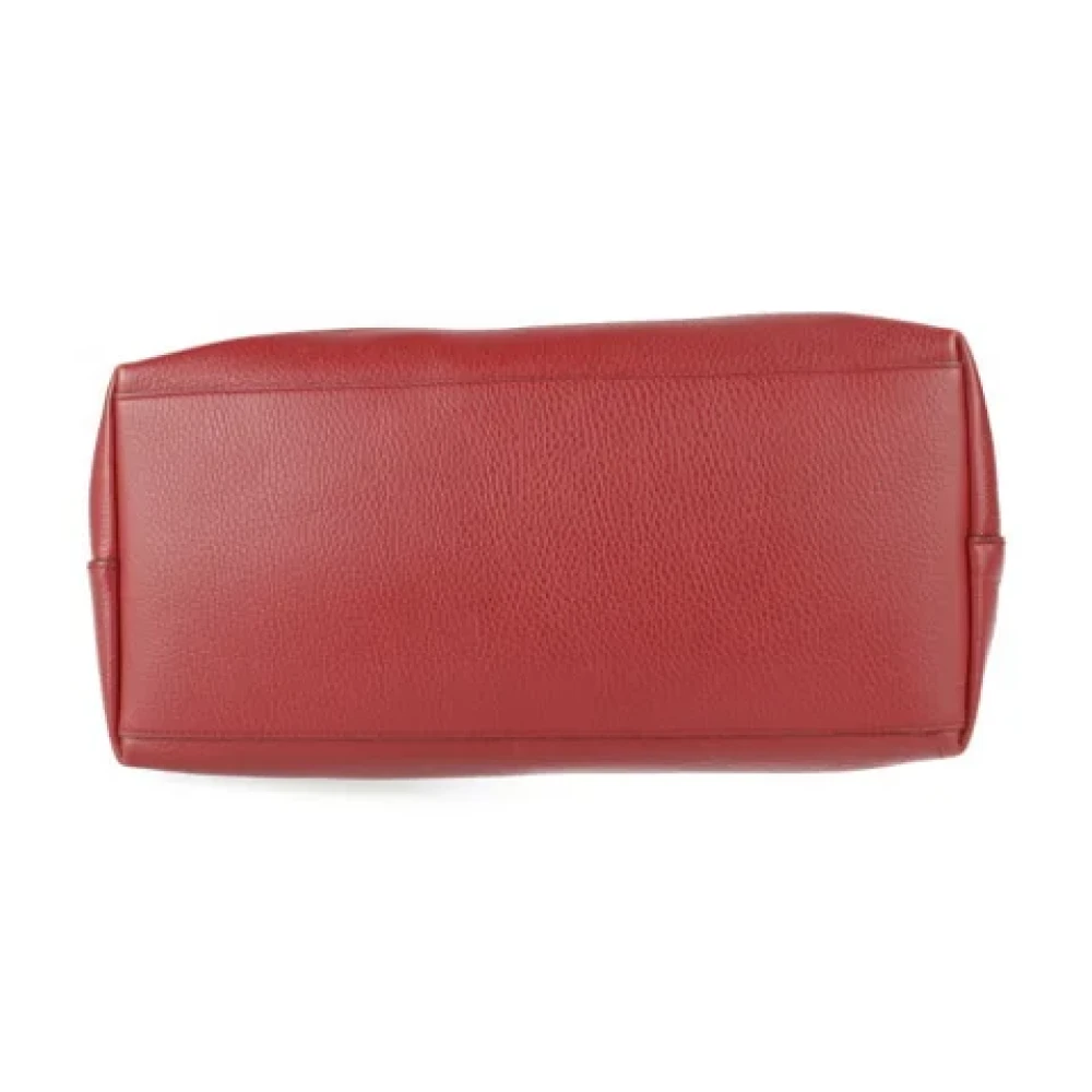 Gucci Vintage Pre-owned Leather handbags Red Dames