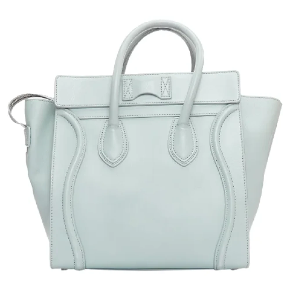 Celine Vintage Pre-owned Leather totes Blue Dames