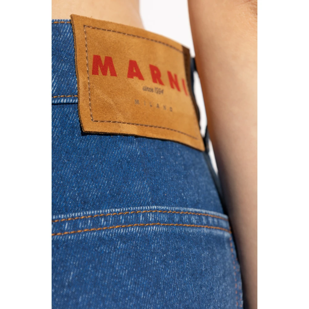 Marni Wijde broek Blue Dames