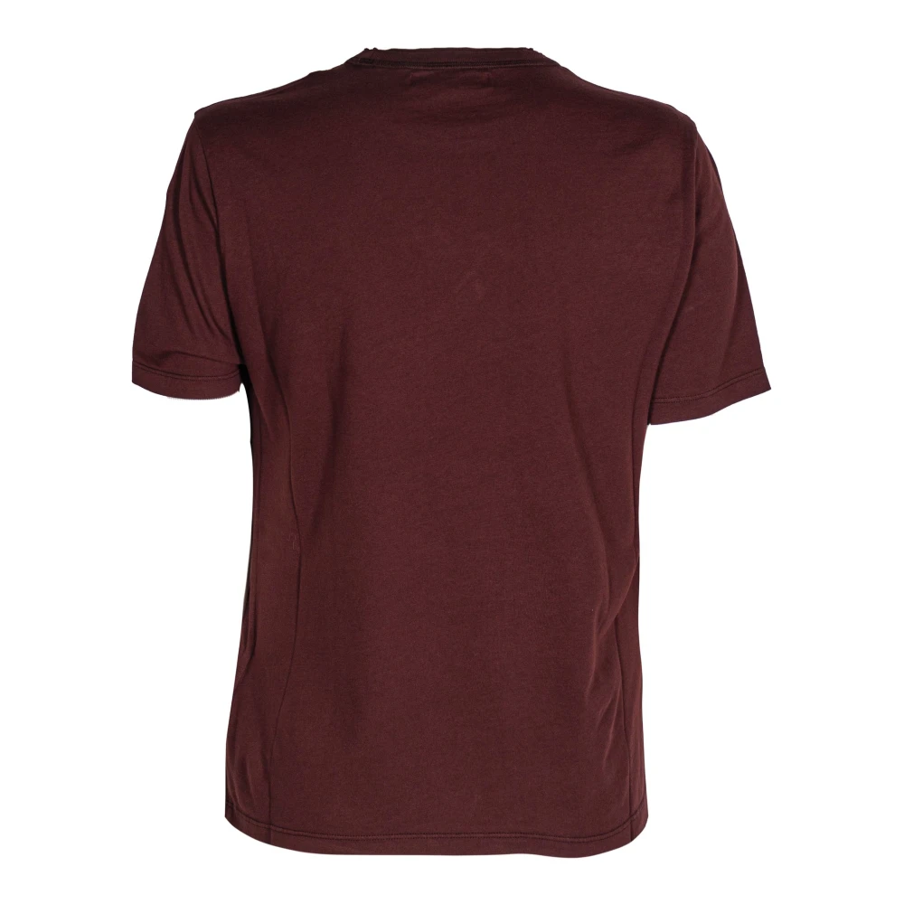Mauro Grifoni Dameskatoenen T-shirt met ronde hals Red Dames