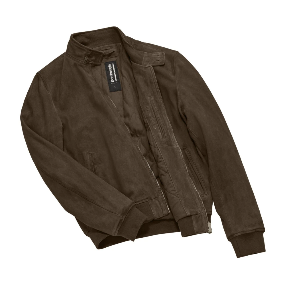 BomBoogie Friz Leren Jas Brown Heren