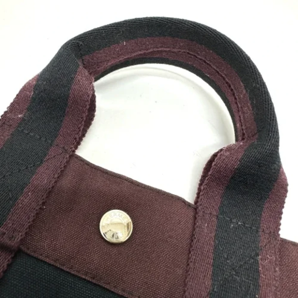 Hermès Vintage Pre-owned Canvas handbags Black Dames