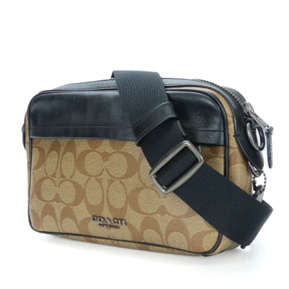 Coach Pre-owned Canvas shoulder-bags Beige Dames