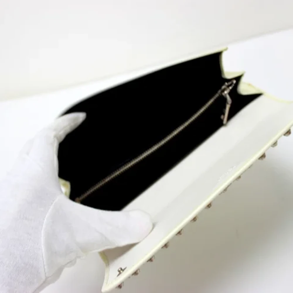 Prada Vintage Pre-owned Leather wallets White Dames