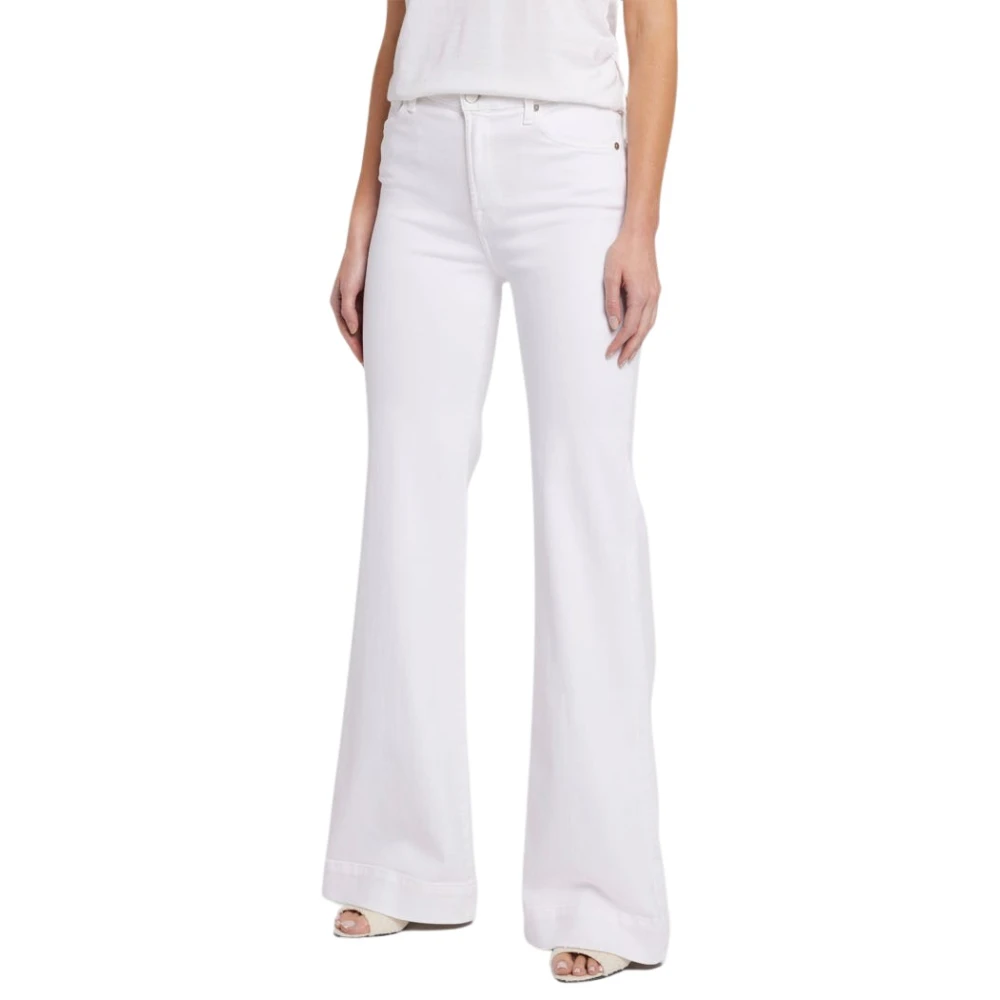 7 For All Mankind Wide Jeans White Dames