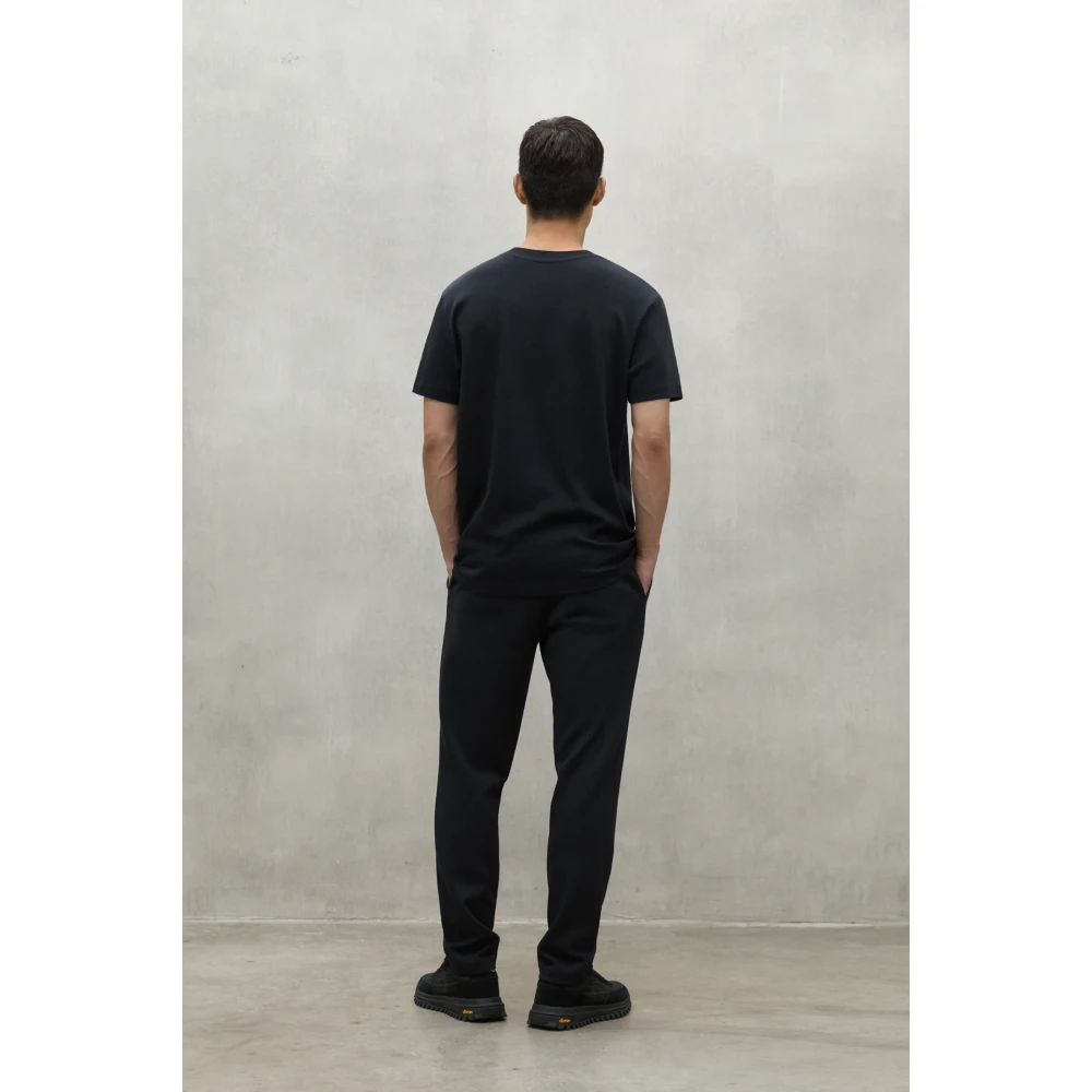 Ecoalf Zwarte Sintra Korte Mouw T-shirt Black Heren