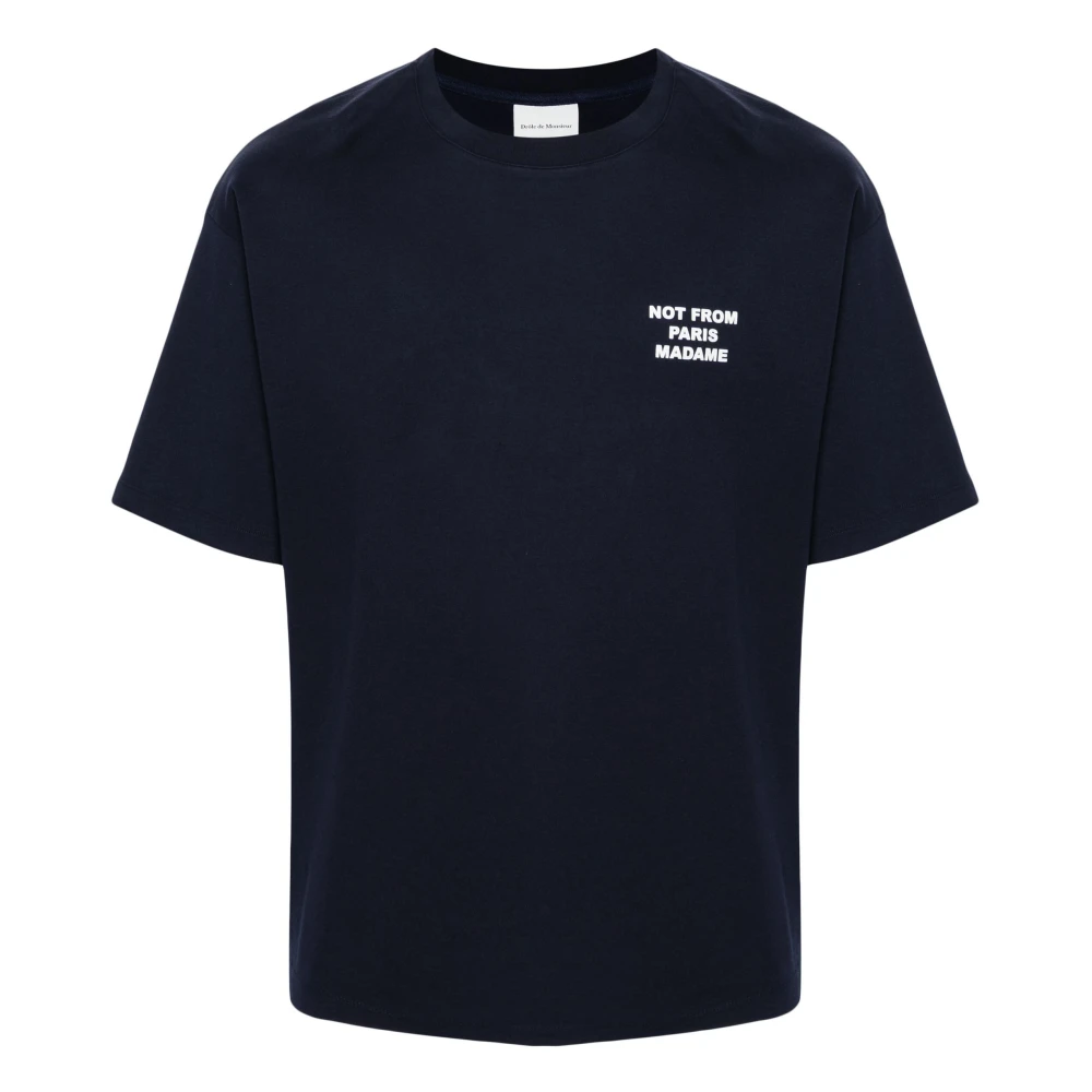 Drole de Monsieur Blauwe T-shirts en Polos Blue Heren