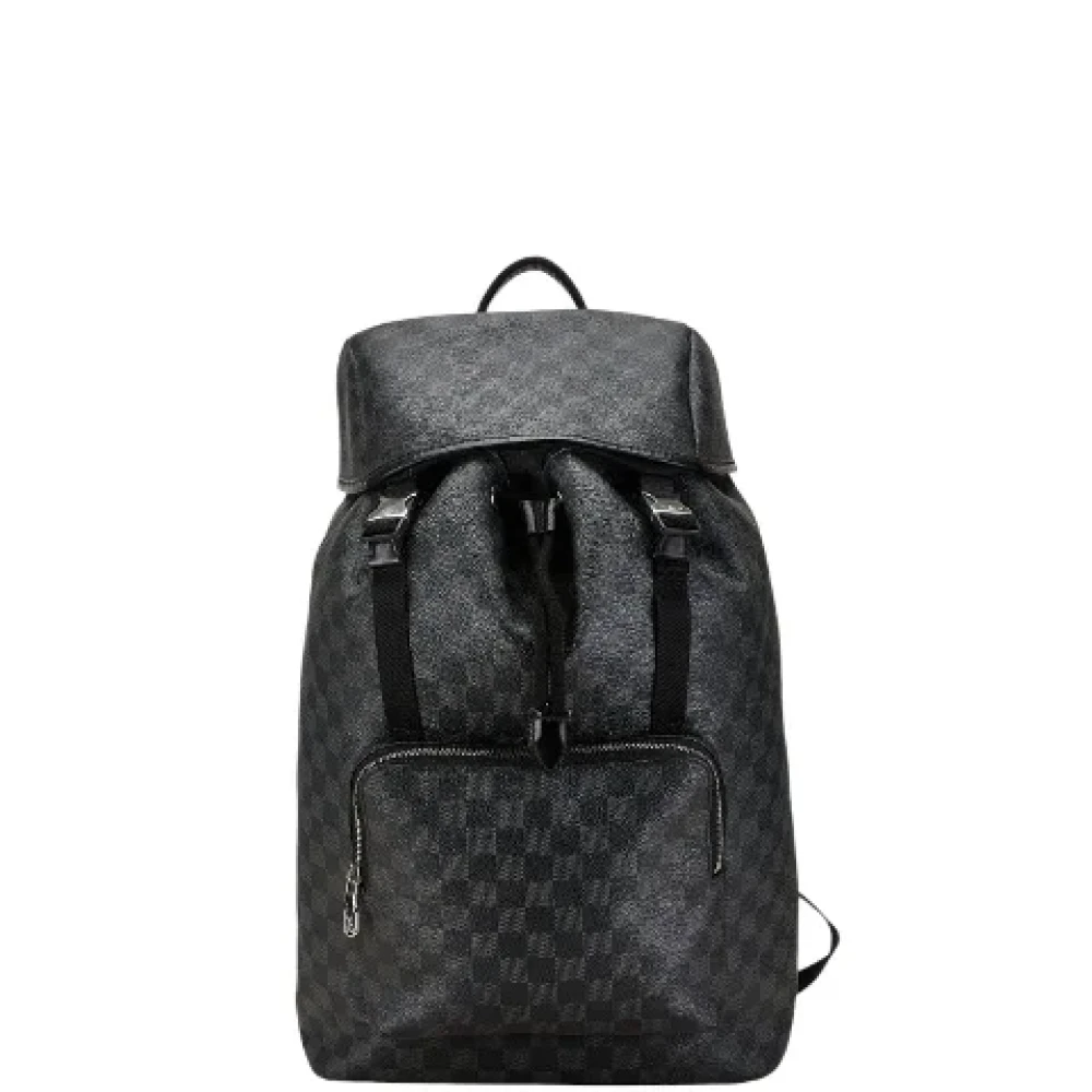 Louis Vuitton Vintage Pre-owned Canvas handbags Black Heren