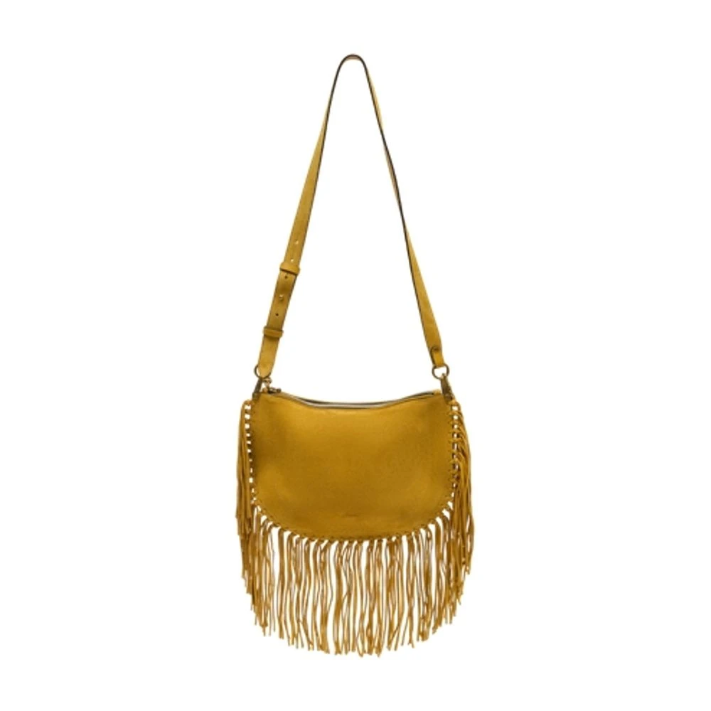 Isabel Marant Women's Yellow Oskan Soft Zip Bag