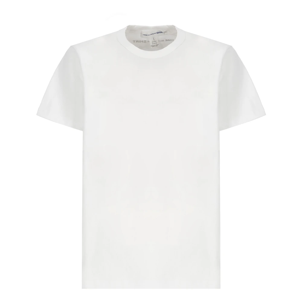 Comme des Garçons Wit Katoenen T-shirt met Logo White Heren