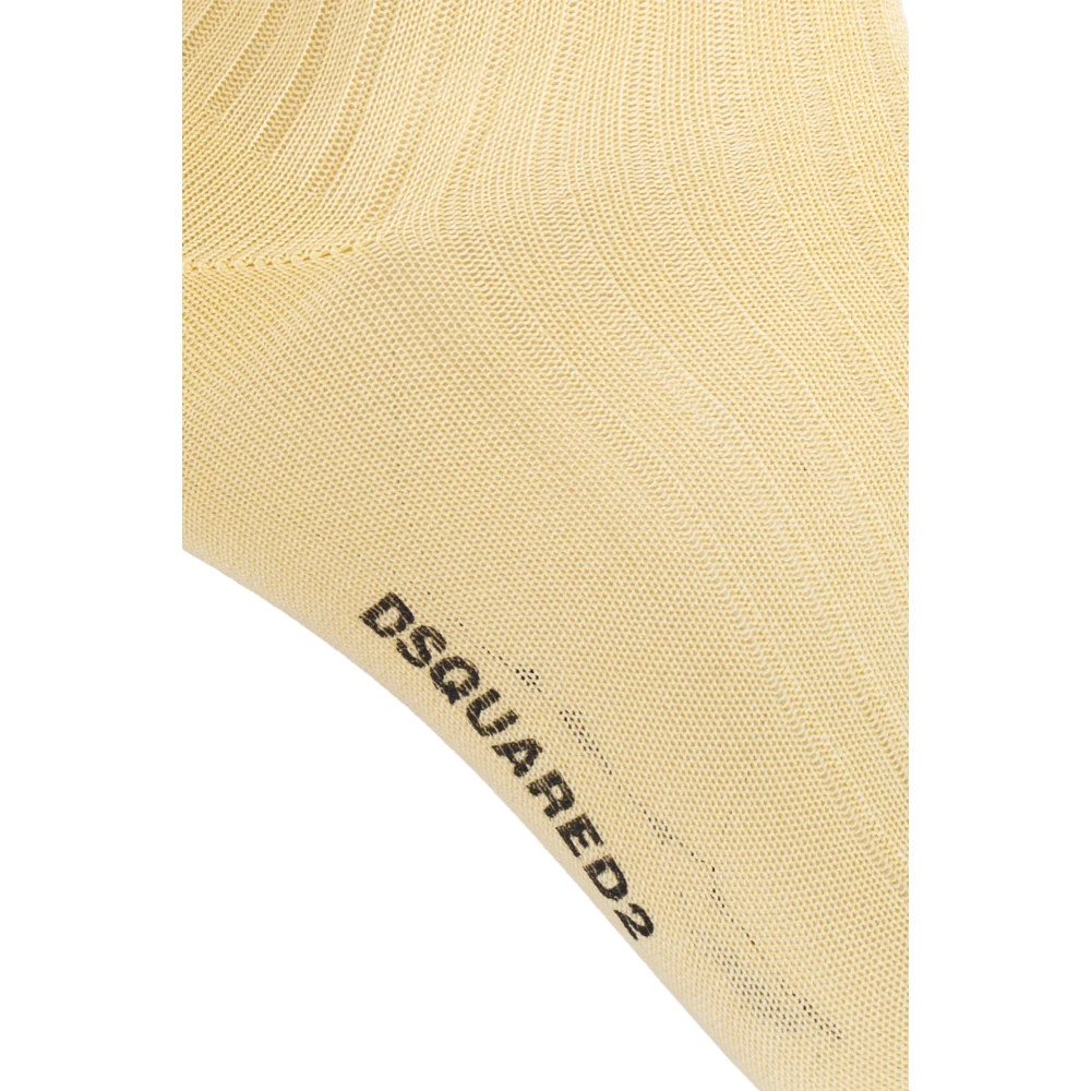 Dsquared2 Sokken met logo Yellow Heren