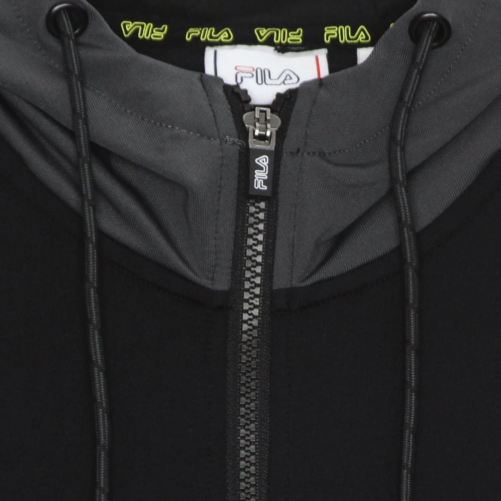 Fila Capuchonjas Zwart Lente Stijl Black Heren