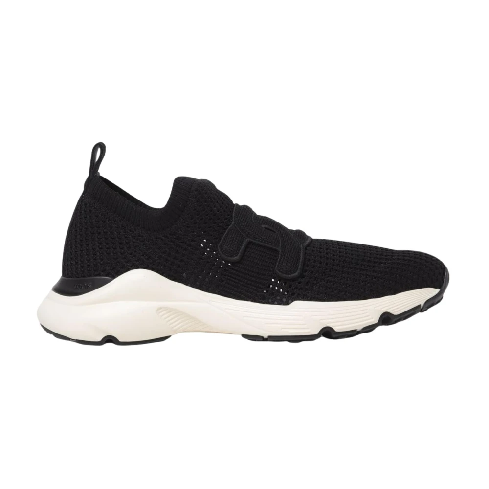 Tod's Women's Black Sneakers, 3 Uk, Knitted Slipon Casual Trainers