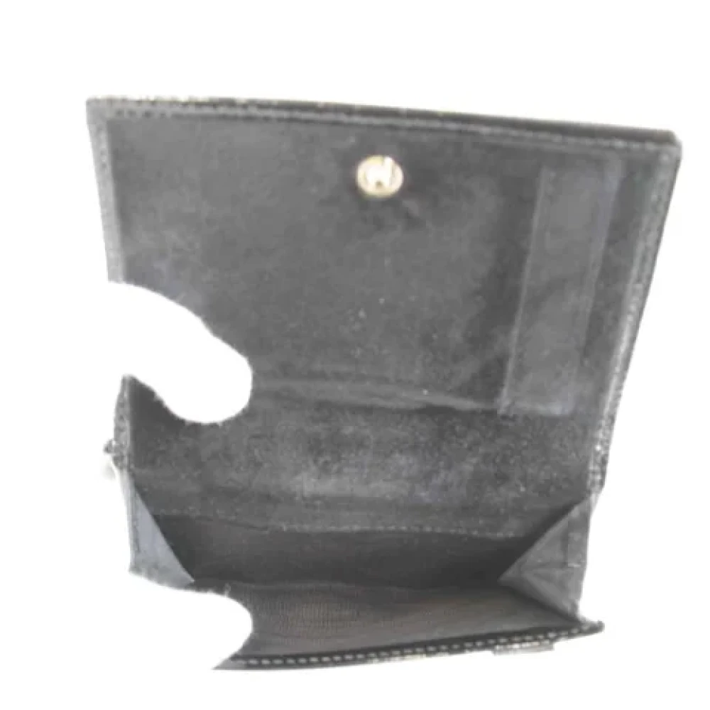 Gucci Vintage Pre-owned Leather wallets Black Dames
