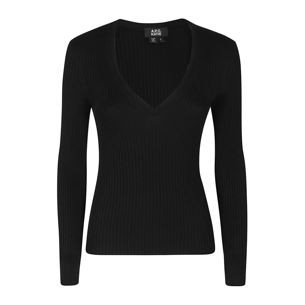 A.p.c. Camille Pullover Sweater Black Dames