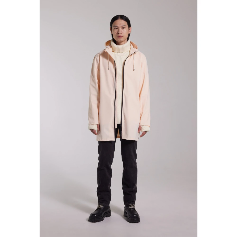 Stutterheim Lichtgewicht Waterdichte Rits Regenjas Orange Heren