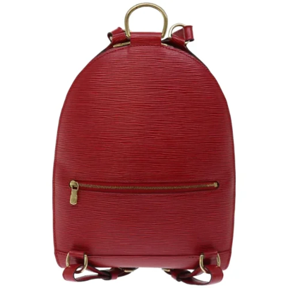 Louis Vuitton Vintage Pre-owned Leather backpacks Red Dames
