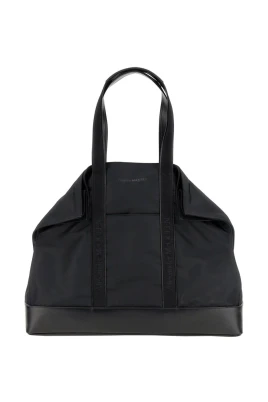 Nylon Läder Travel Tote Bag