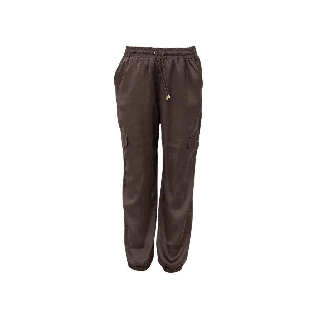 Liu Jo Cargo broek met trekkoord taille Brown Dames