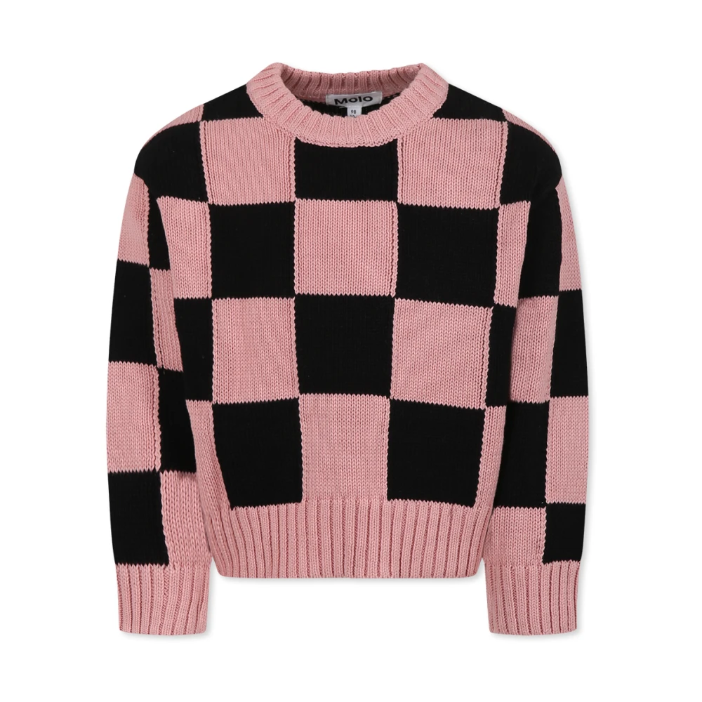 Checked Cotton Sweater Multicolor - Molo - Modalova