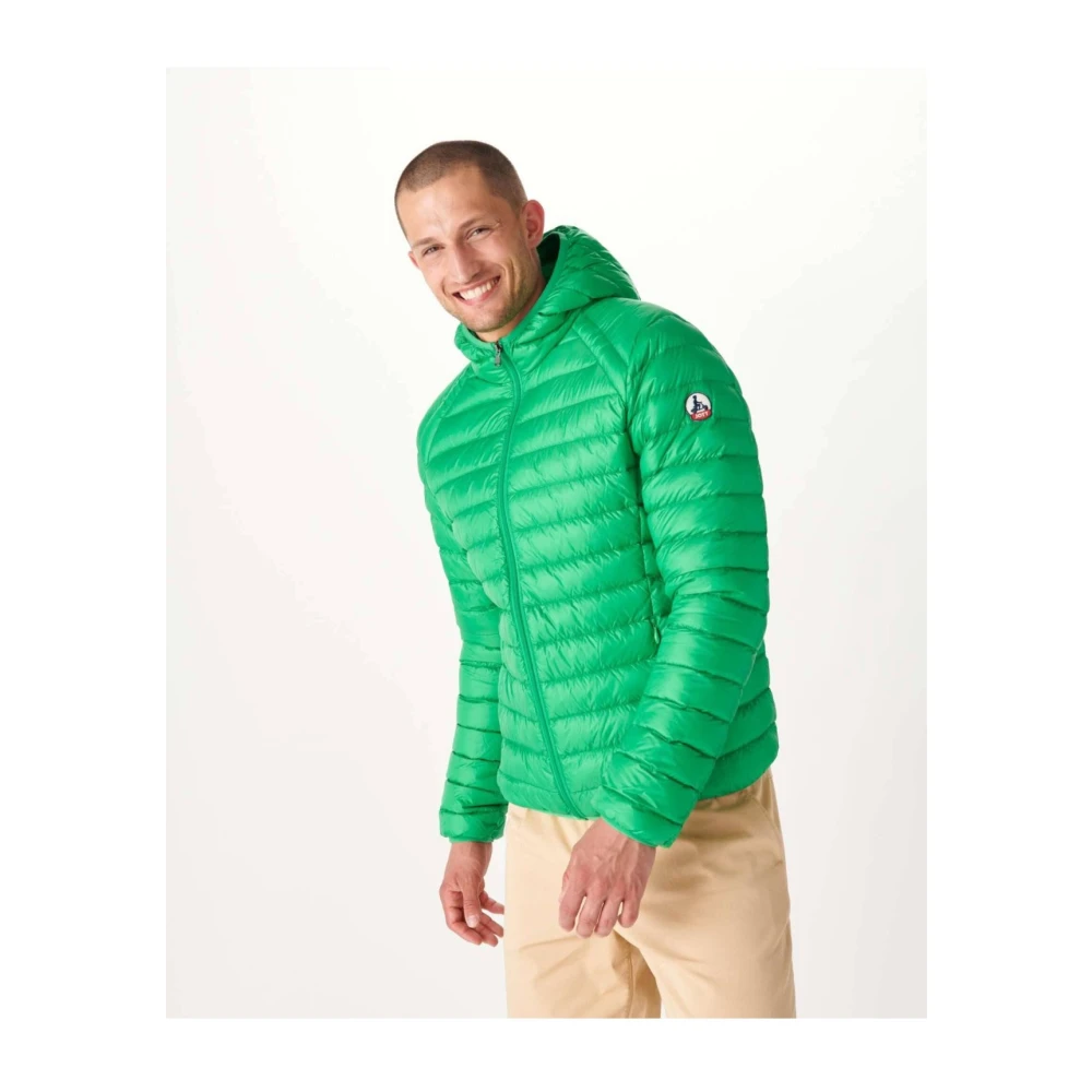 Jott Lichte getailleerde capuchonjas Nico Green Heren