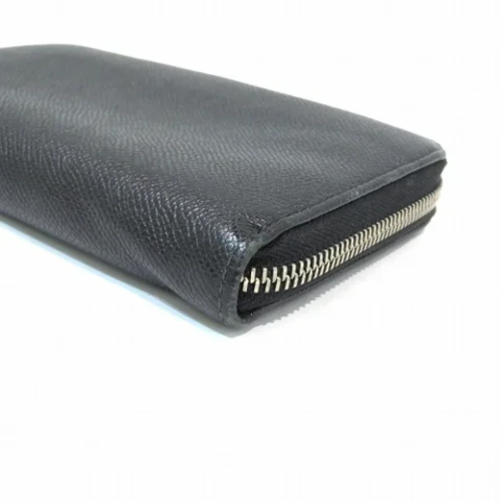 Bvlgari Vintage Pre-owned Leather wallets Black Dames