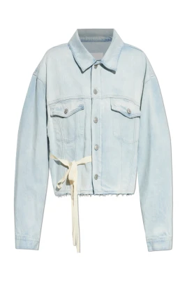 Denimjacka med rå finish
