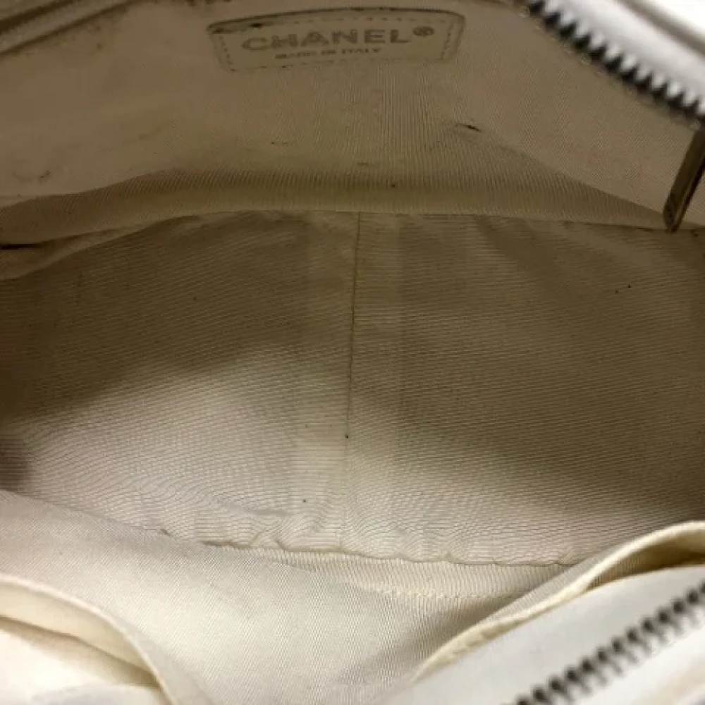 Chanel Vintage Pre-owned Leather chanel-bags White Dames