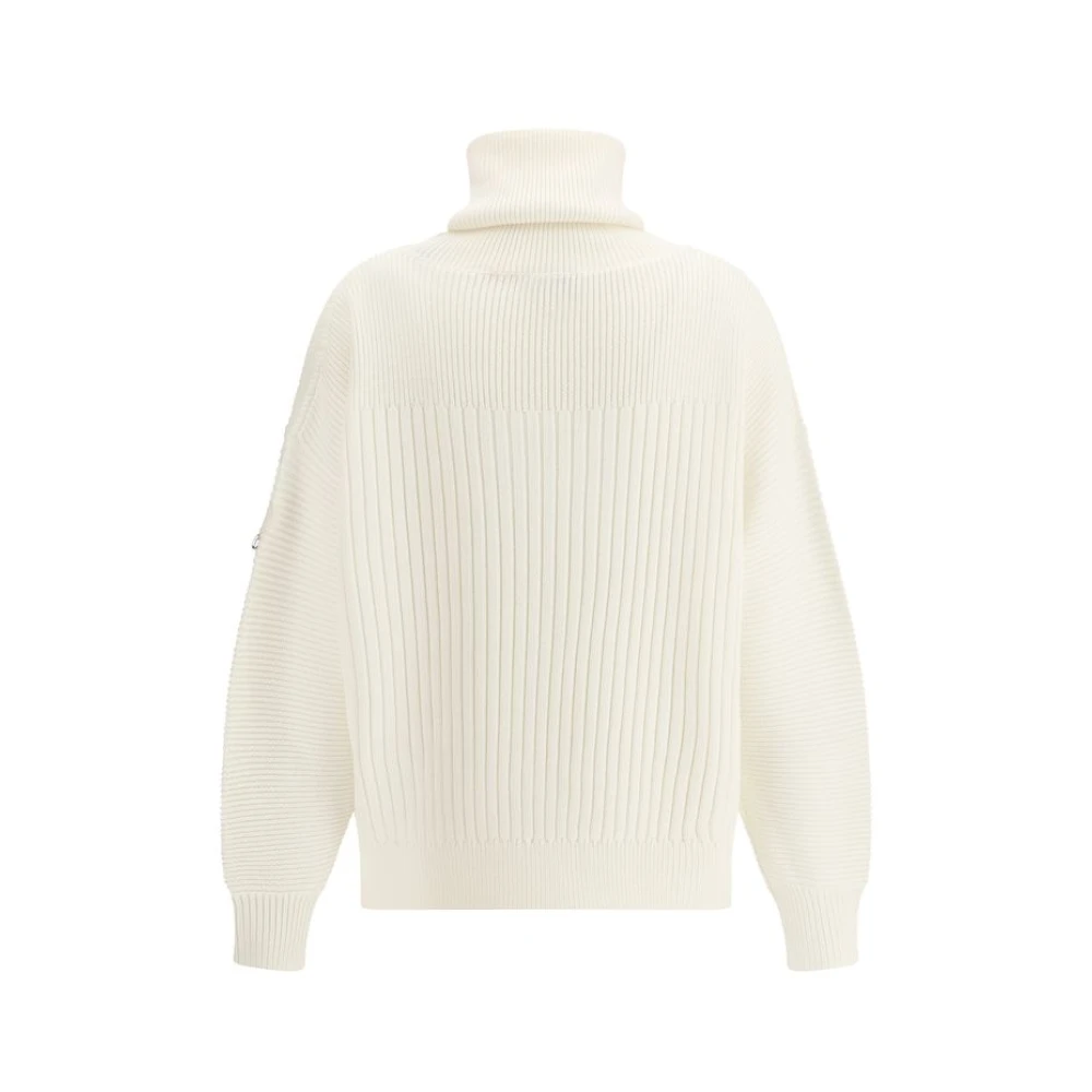 Moncler Geribbelde coltrui Willow Smith White Dames