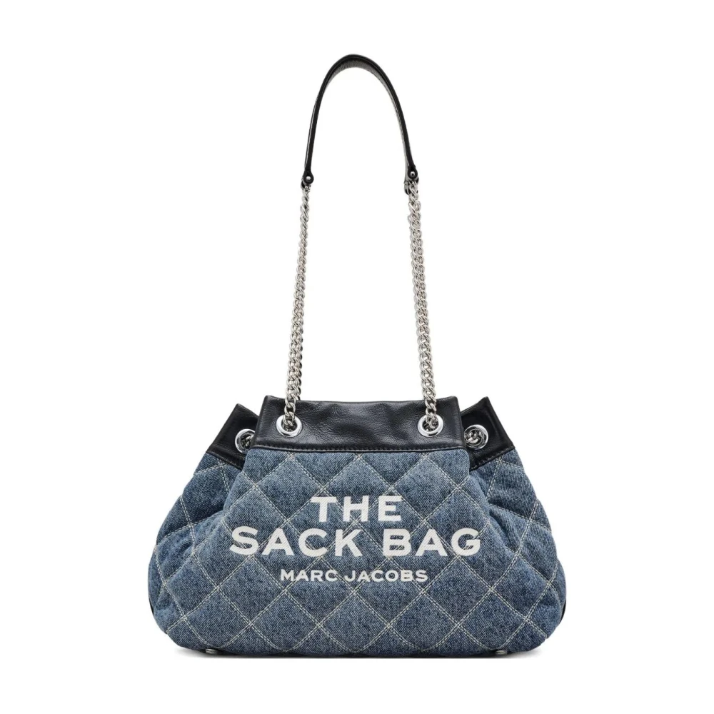 Marc Jacobs Blå Kedja Säck Crossbody Väska